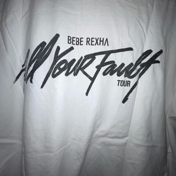 Bebe Rexha F.F.F (F*** Fake Friends) All Your Fault 2017 Tour Tee - Picture 3 of 4
